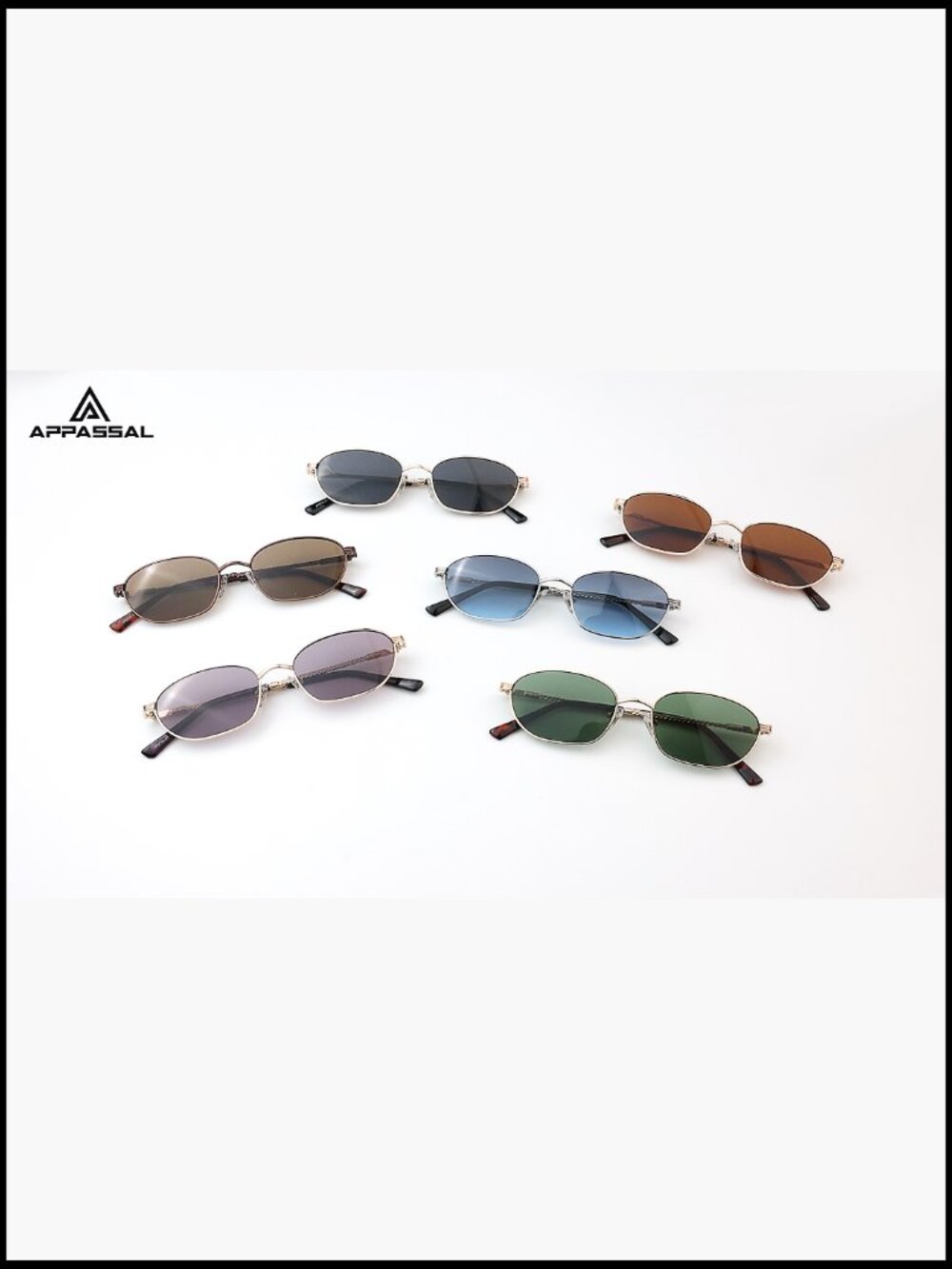 Retro Oval Metal Sunglasses with UV400 Protection - Picture 7 of 7